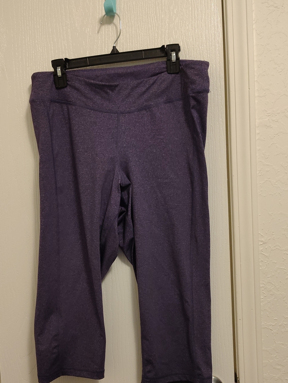Purple Athletic Capri Leggings